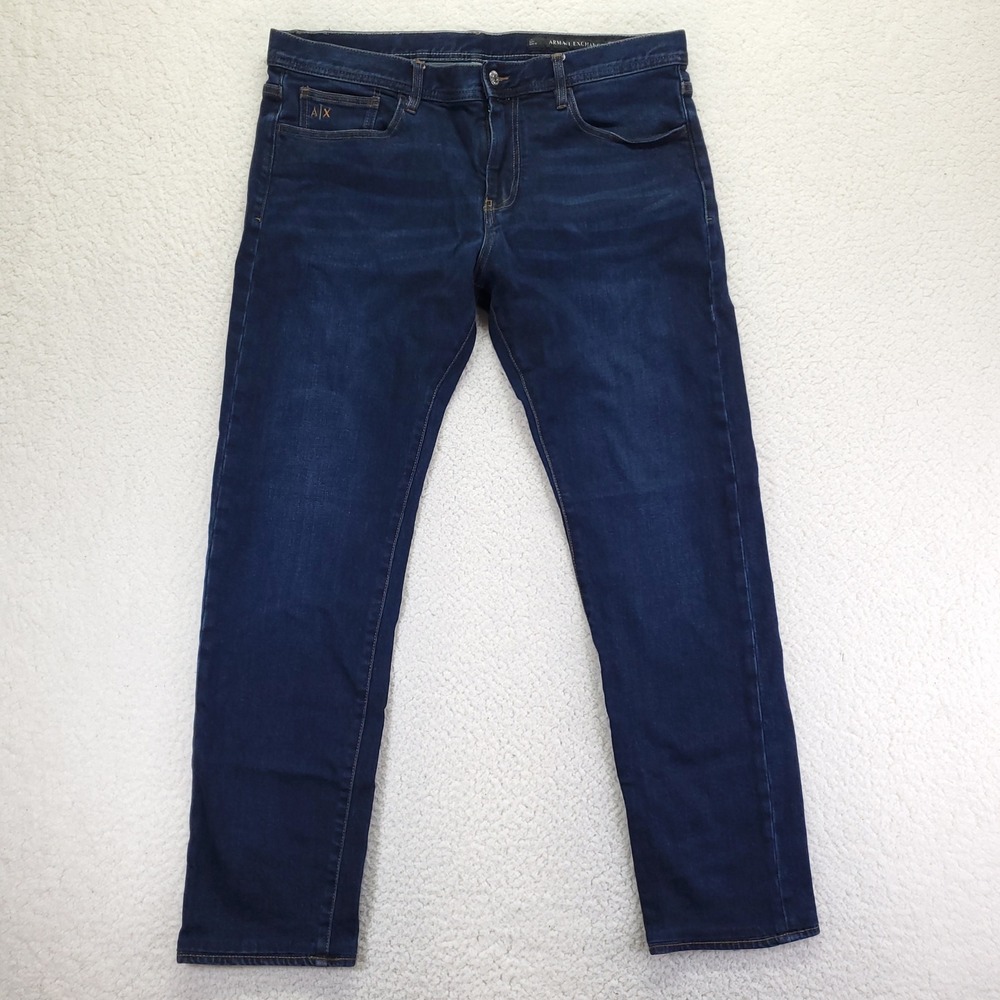 Armani Exchange J13 Slim Fit Mens Jeans Dark Wash Indigo 8NZJ13 Z2SAZ Size 36